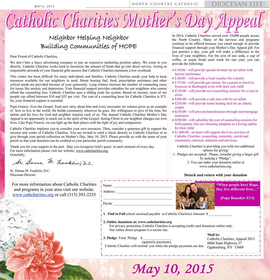 CC Mothers Day Appeal